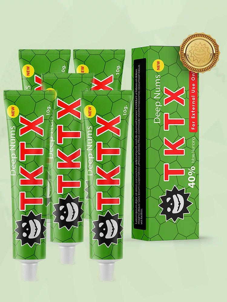 green 40% tktx tattoo numbing cream 5tubes 5tubes 40% green tktx tattoo numbing cream